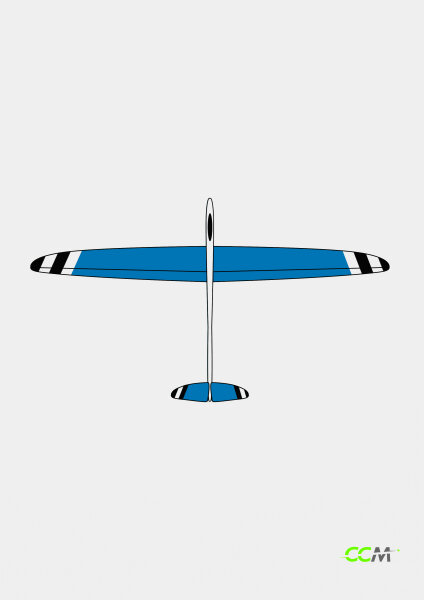 Design #4 Blue/White/Black