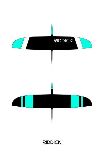 Design #2 NeonBlau/Carbon