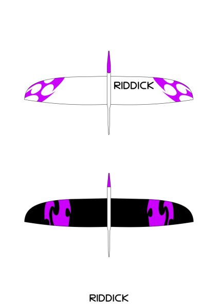 Design #3 Violett/Weiß