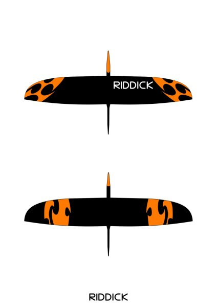 Design #4 NeonOrange/Schwarz